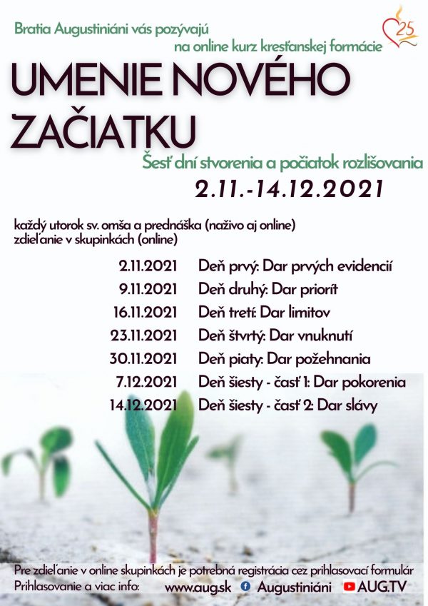 Kurz kresťanskej formácie: Umenie nových začiatkov